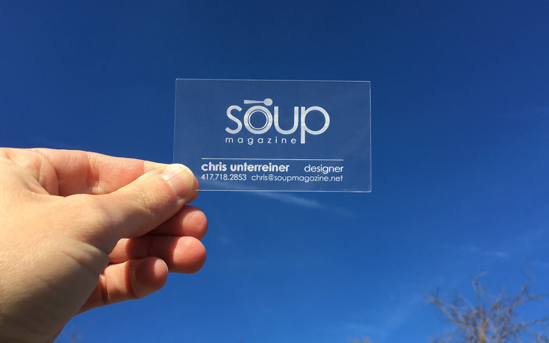 soup magazine business cards
